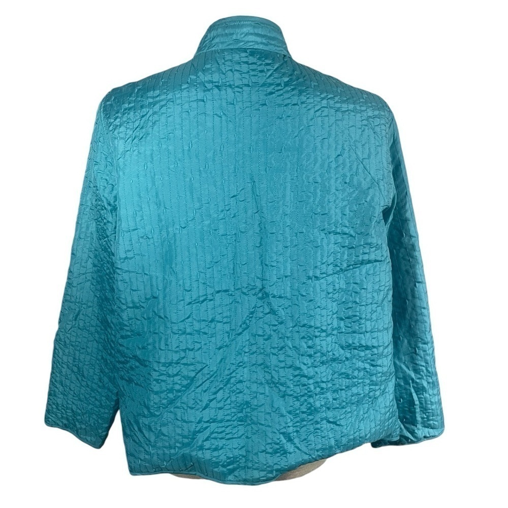 Ladies ALFRED DUNNER Lightweight Quilted Open Front Jacket w/Embellishments 12P - Picture 2 of 7